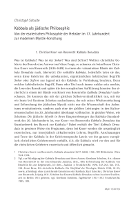 Kabbala als jüdische Philosophie