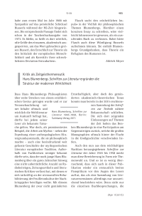 Kritik als Zeitgeisthermeneutik