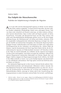 Das Subjekt der Menschenrechte