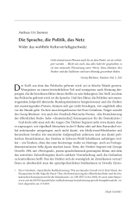 Die Sprache, die Politik, das Netz