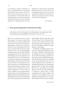 Zum epistemologischen Potential des Films