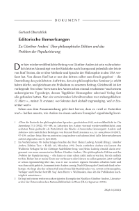 Editorische Bemerkungen