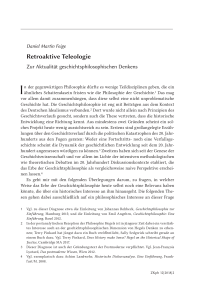 Retroaktive Teleologie