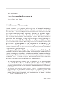 Umgehen mit Bedeutsamkeit