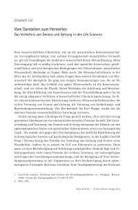 Vom Darstellen zum Herstellen