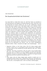 Die Unwahrscheinlichkeit des Existierens 