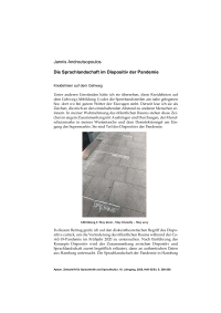 Die Sprachlandschaft im Dispositiv der Pandemie