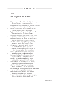 Solon: Die Elegie an die Musen