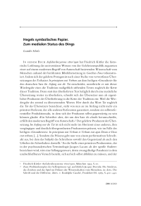 Hegels symbolisches Papier