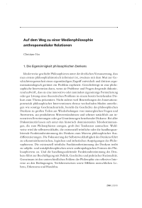 Auf dem Weg zu einer Medienphilosophie anthropomedialer Relationen 