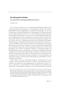 Der dionysische Schalter