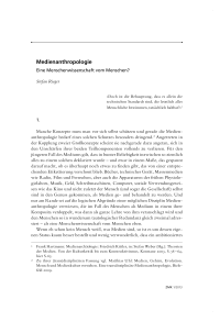 Medienanthropologie