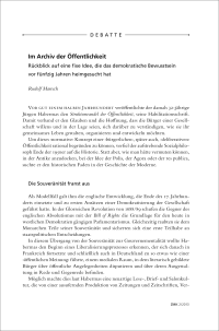 Im Archiv der Öffentlichkeit