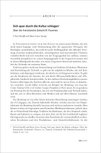 Sich quer durch die Kultur schlagen