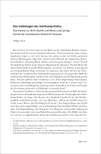 Das Unbehagen der Suhrkamp-Kultur