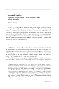 Islands of Stability: Engaging Emergence from Cellular Automata to the Occupy Movement 