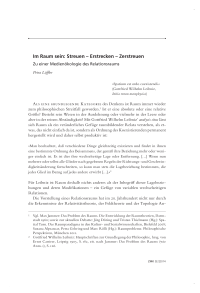 Im Raum sein: Streuen – Erstrecken – Zerstreuen