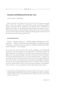 Erotische Stoffleidenschaft bei der Frau