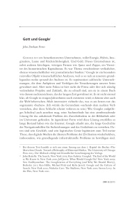 Gott und Google 
