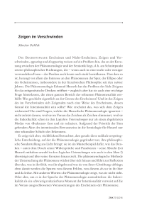 Zeigen im Verschwinden 