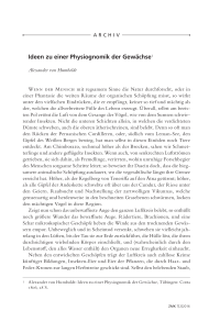 Ideen zu einer Physiognomik der Gewächse