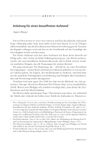 Anleitung für einen bewaffneten Aufstand