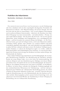 Praktiken des Inkarnierens