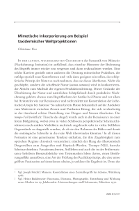 Mimetische Inkorporierung am Beispiel taxidermischer Weltprojektionen