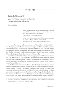 Gene, Gehirn, Archiv