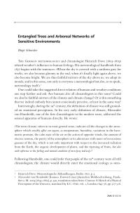 Entangled Trees and Arboreal Networks of Sensitive Environments