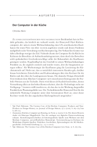 Der Computer in der Küche