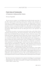 Front Lines of Community