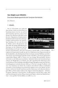 Von Delphi zum ORAKEL