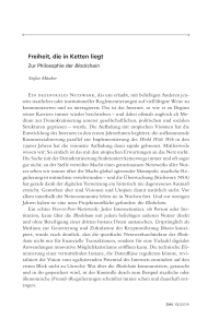 Freiheit, die in Ketten liegt