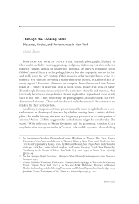 Through the Looking Glass – Dioramas, Bodies, and Performances in New York