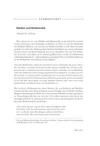 Medien und Mathematik