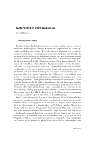 Kulturtechniken und Souveränität 