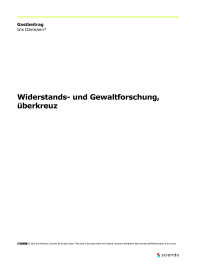 Widerstands- und Gewaltforschung, überkreuz
