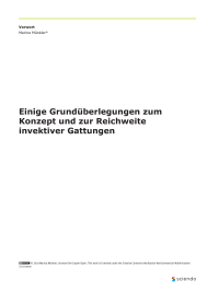 Vorwort: Einige Grundüberlegungen zum Konzept und zur Reichweite invektiver Gattungen