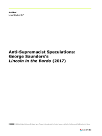 Anti-Supremacist Speculations: George Saunders’s Lincoln in the Bardo (2017)