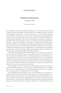 Plastische Demokratie