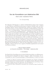 Von der Konstellation zum dialektischen Bild