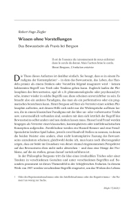 Wissen ohne Vorstellungen