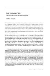 Kein Trost dieser Welt