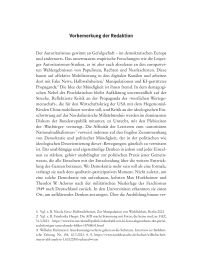 Vorbemerkung der Redaktion