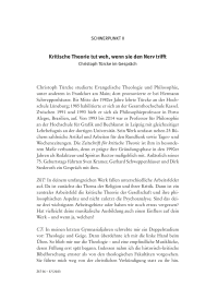 Kritische Theorie tut weh, wenn sie den Nerv trifft