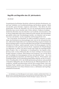Begriffe und Begreifen des 20. Jahrhunderts