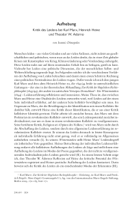 Aufhebung