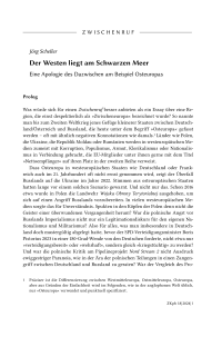 Der Westen liegt am Schwarzen Meer