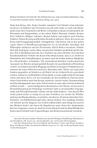 Buchbesprechung: Reinhart Koselleck/Carl Schmitt: Der Briefwechsel 1953–1983 und weitere Materialien